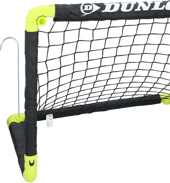 Dunlop Fußballtor 90 x 59 x 61cm faltbar Schwarz/Gelb