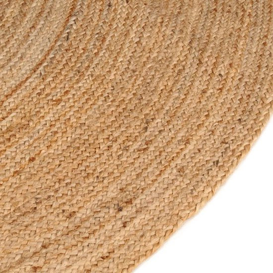vidaXL – Teppich – rund – 240 cm – geflochten – Jute