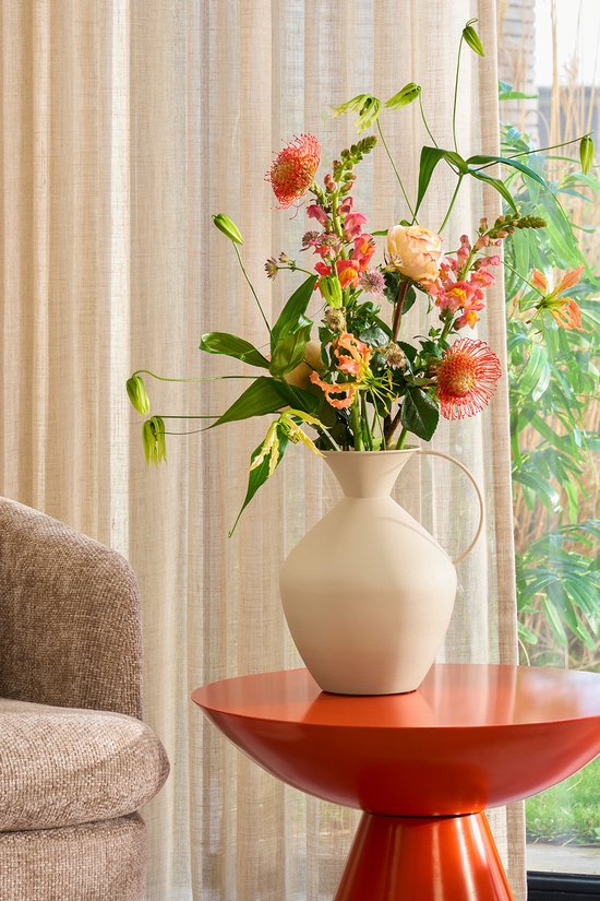 Mica Decorations Celise Beistelltisch - H44 x Ø59 cm - Metall - Orange