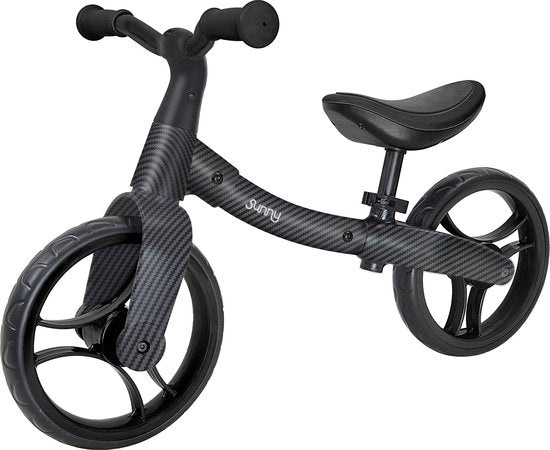 Sunny Balance Bike 3000 Laufrad aus Metall – Ab 2 Jahren – Verstellbarer Sattel – Carbon-Optik