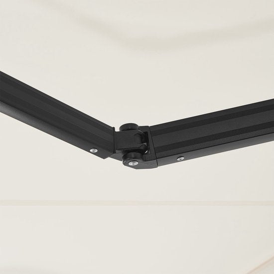 Markise - 400 x 300 cm - Beige - Inkl. Befestigungsmaterial