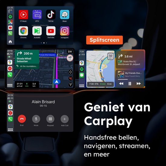 Drahtloser CarPlay & android dongle - PRO mini - Apple - Android - Auto - Bluetooth - Drahtlos - Drahtlos - Empfänger - AirPlay - Kompakt - inkl USB-C - Skoov