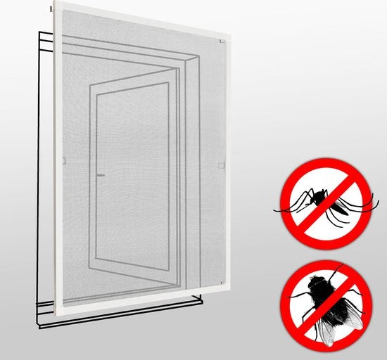 tectake - Einsatz Moskitonetz - 130x150 cm - Weiß