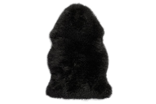 Lifa Living - XL Schafsfell - Schwarz - 100% natürliche Schafwolle - ca. 100 x 70 cm