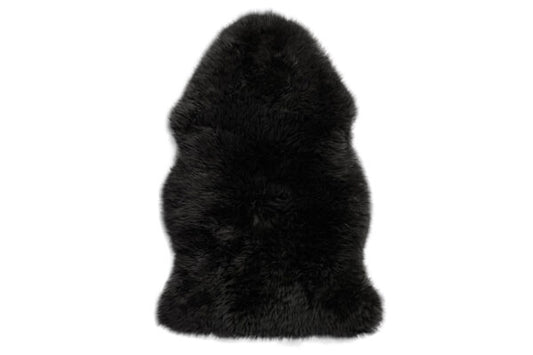Lifa Living - XL Schafsfell - Schwarz - 100% natürliche Schafwolle - ca. 100 x 70 cm