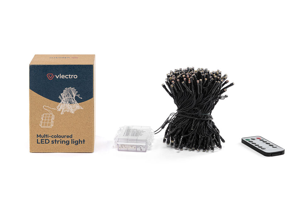 Vlectro Wireless LED-Lichtschnur mit Farbschalter