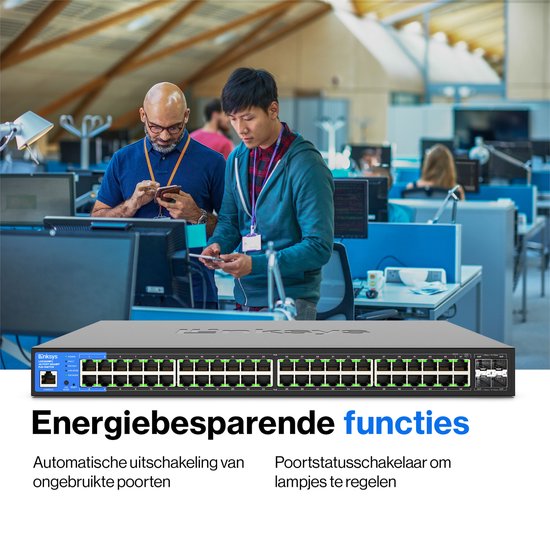 Linksys LGS352MPC – Netzwerk-Switch – Gigabit – Managed – 48 Ports – PoE+ – Schwarz