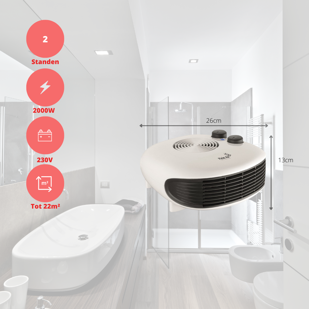 Plein Air TV-SL-Heizlüfter - 2 Positionen - 2000 W