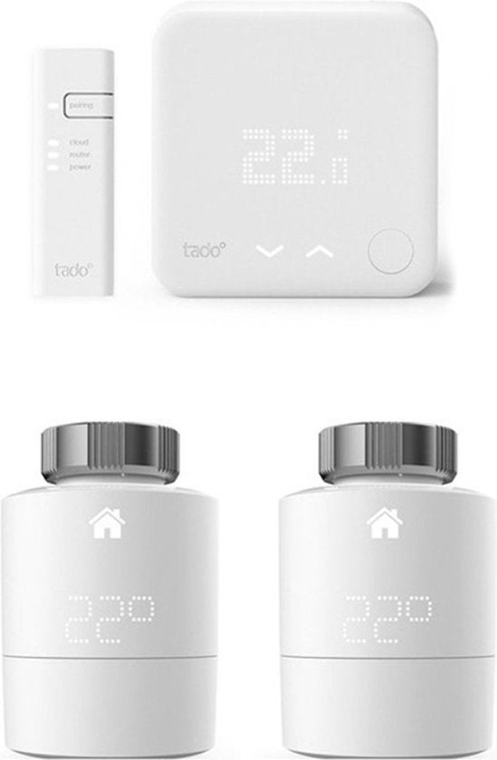 tado° Smart-Thermostat-Starterkit V3+ mit 2 Smart-Heizkörperreglern