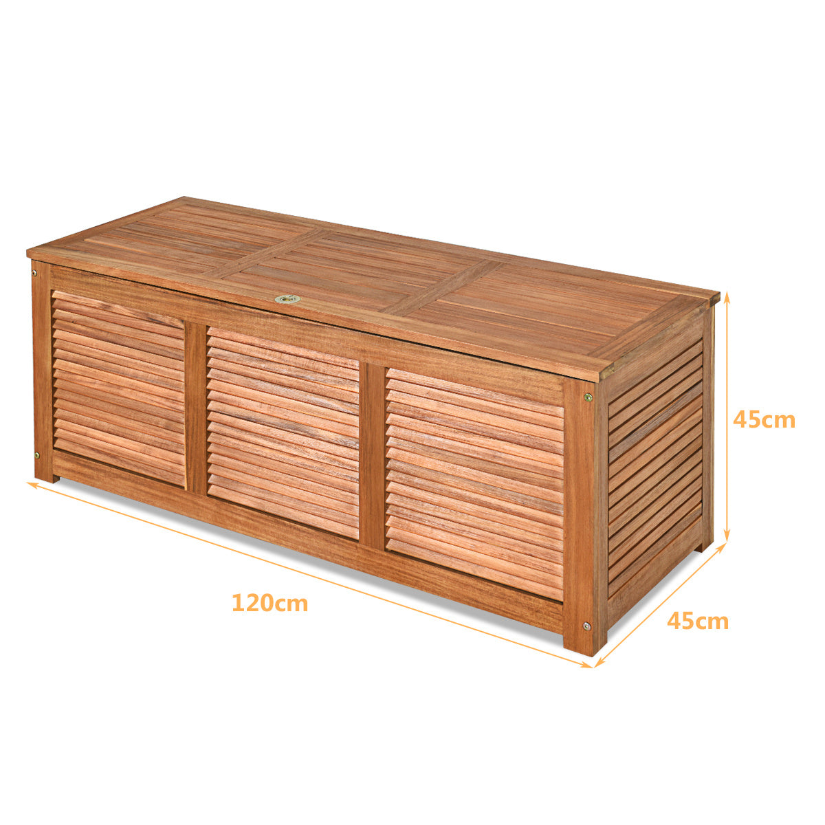 Coast Garden Box Aufbewahrungsbox für Garten und Hinterhof Akazienholz 120x45x45cm