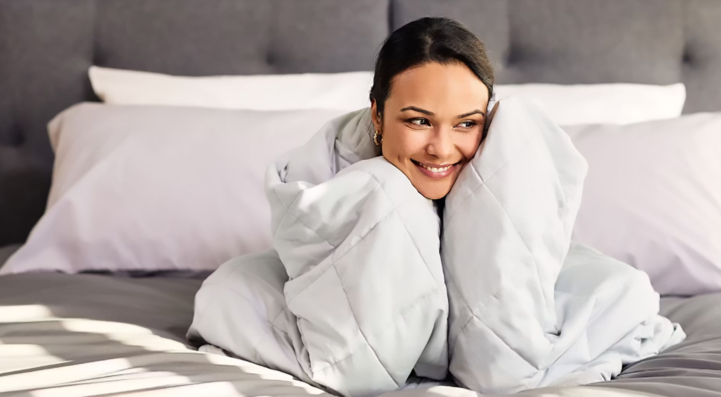 Emma Hug Decke Aggravation - 240 x 220 cm - grau