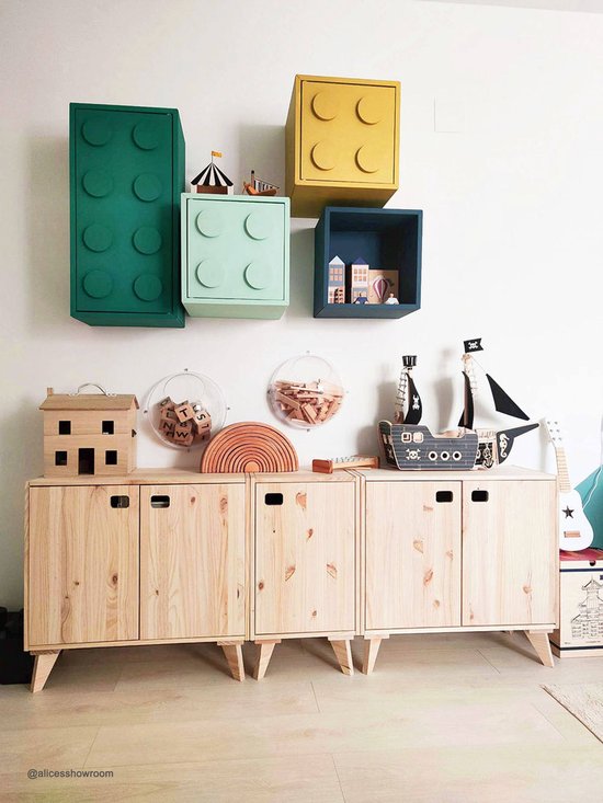 Astigarraga Wandschrank mit Türen – PEFC-zertifiziertes Kiefernholz – 71 x 53 cm – Sideboard – TV-Möbel – TV-Schrank