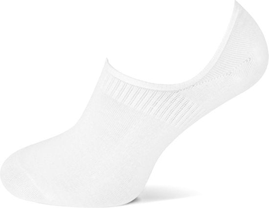 Basset – Unisex Invisible Bamboo Footies – 2er-Pack – Größe 35/38 – Weiß