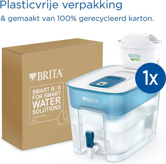 BRITA Flow Wasserspender – 8,2 l – Großes Fassungsvermögen speziell für Familien – Inkl. 1 MAXTRA PRO Pure Performance – Nachhaltig verpackt