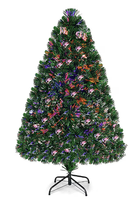 Coast Künstlicher Weihnachtsbaum - Mit Beleuchtung - 125 Spitzen - 122 x 64 cm - PVC/Metall - Grün