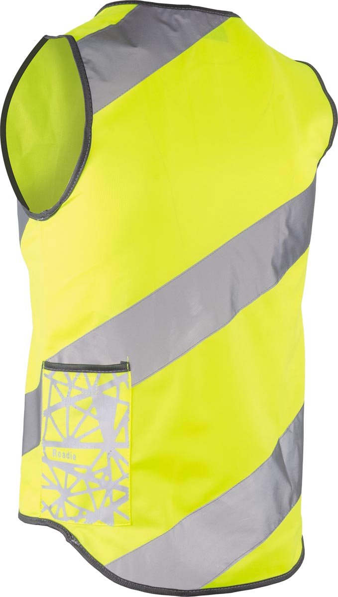 WOWOW Roadie Sicherheitsweste - Fluo Jacke Radfahren Laufen - EN1150 Zertifikat