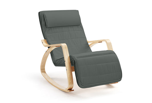 Home & Comfort - Schaukelstuhl - 65 X 60 X 90 cm - dunkelgrau