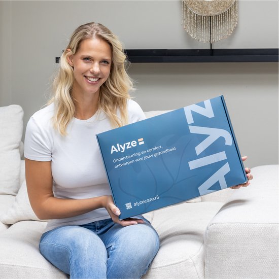 Alyze Anti-Schnarch-Kissen – Für jede Schlafposition – 62 x 37 cm – Kopfkissen – Ergonomisch – Schlaf – Schmetterling – Kissen – Nackenbeschwerden – Memory-Schaum – weiß – Alyze