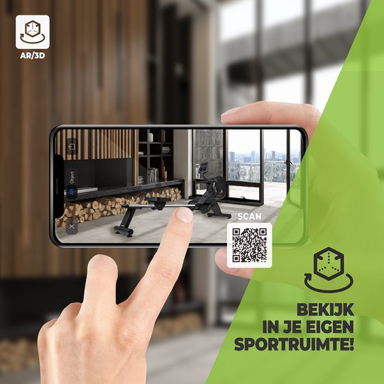 VirtuFit Row 600i - Rudergerät - Zusammenklappbar - Rudergerät für Zuhause - Rudergerät - Fitness - Zusammenklappbar - Rudertrainer