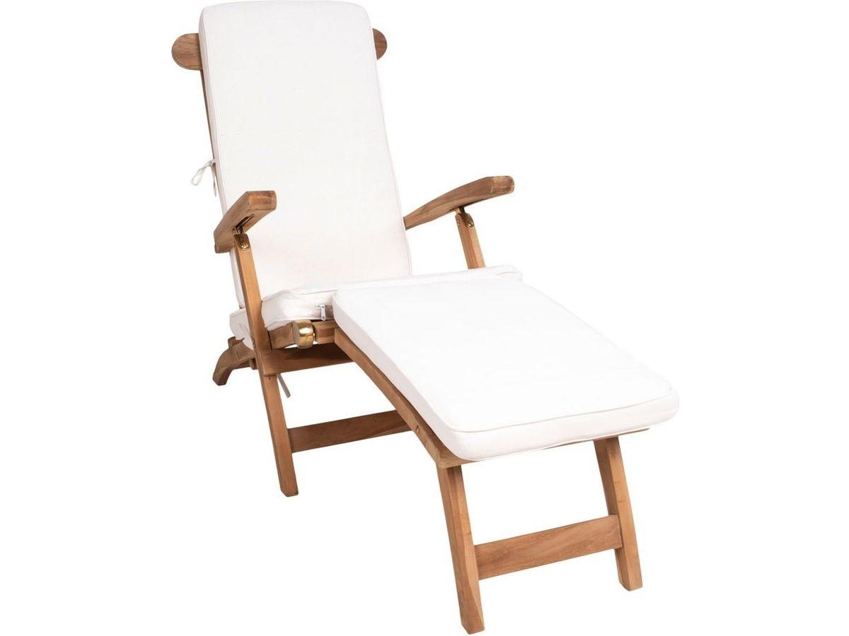 House Nordic Arrecife Kissen für Liegestuhl – Baumwolle – Weiß – 50 x 120 cm