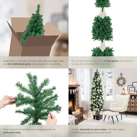 Tectake Weihnachtsbaum Comet 180 cm - Grün