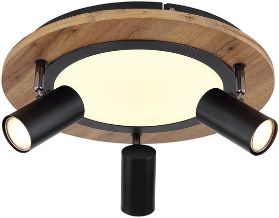 Globo – Deckenleuchte – Kassu – Naturschwarz – Metall – Ø 40 cm – LED – 67307D