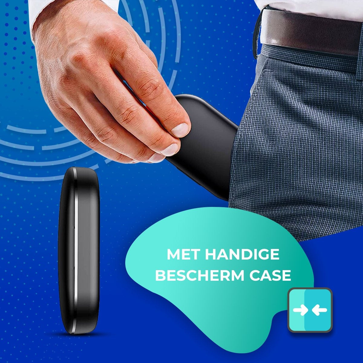 Bluetooth-Headset mit Ladeetui - In-Ear-Kopfhörer - kabelloses Headset mit Mikrofon - Bluetooth 5.1 - Freisprecheinrichtung - IPX7 wasserdicht