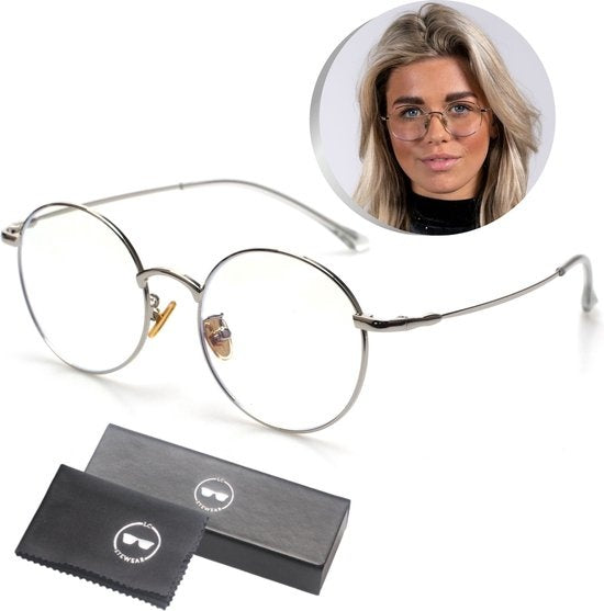 LC Eyewear Computerbrille - Blaulichtbrille - Displaybrille - Metall - Unisex - Silber