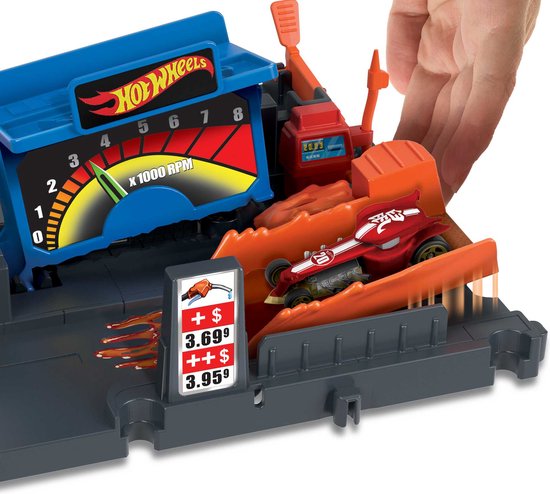 Hot Wheels City Explorer Tankstelle „Shift“ – Hot Wheels-Erweiterung – Hot Wheels-Bahnteile