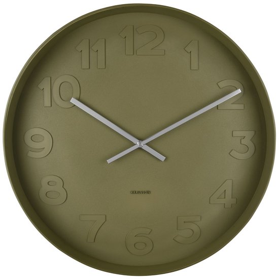 Karlsson Wanduhr Mr. Green - Grün - Ø51cm - Wanduhr
