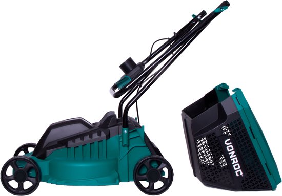 VONROC Elektro-Rasenmäher - 1300W - 32cm Schnittbreite - 30L Auffangbehälter + Füllanzeige - Einstellbare Schnitthöhe