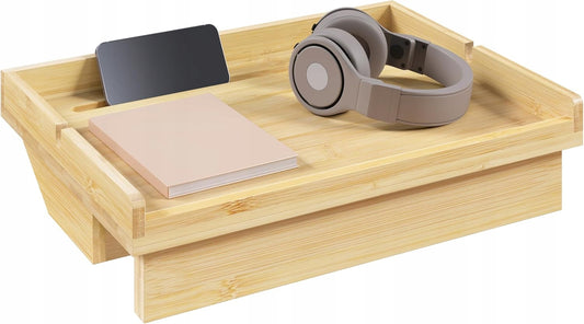 EUGAD Bettbrett aus Bambus – Nachttisch – 24 x 33 x 8 cm