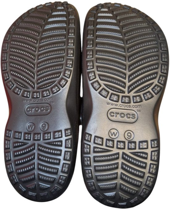 Crocs Baya Plateau-Clog mit Futter – Größe 39–40 – UK-Größe 7 – schwarz