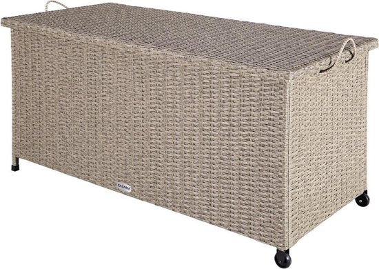 Casaria Aufbewahrungsbox - Wetterfest 122x56x61cm 360L - Creme