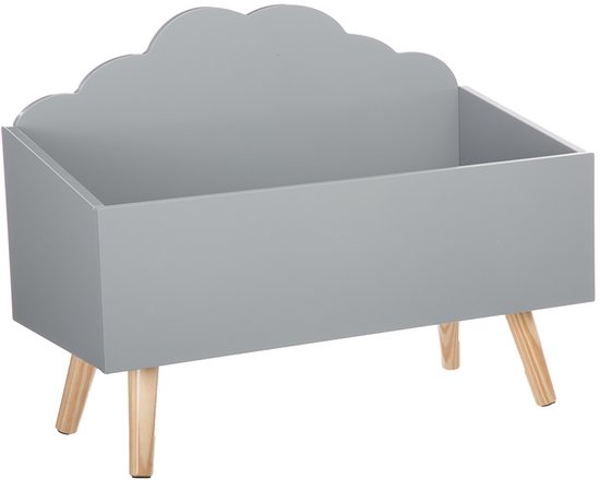 Sphera Spielzeugkiste aus Holz – weiß – 58 x 28 x 45 cm