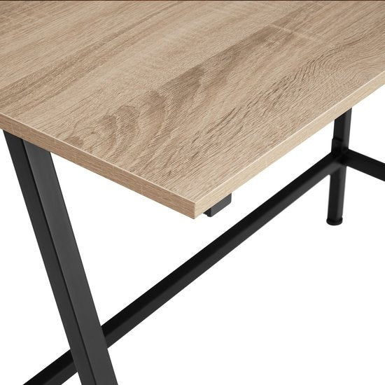 tectake - Schreibtisch Newton Industrie hellbraun - 100 x 50 x 77 cm - 404422