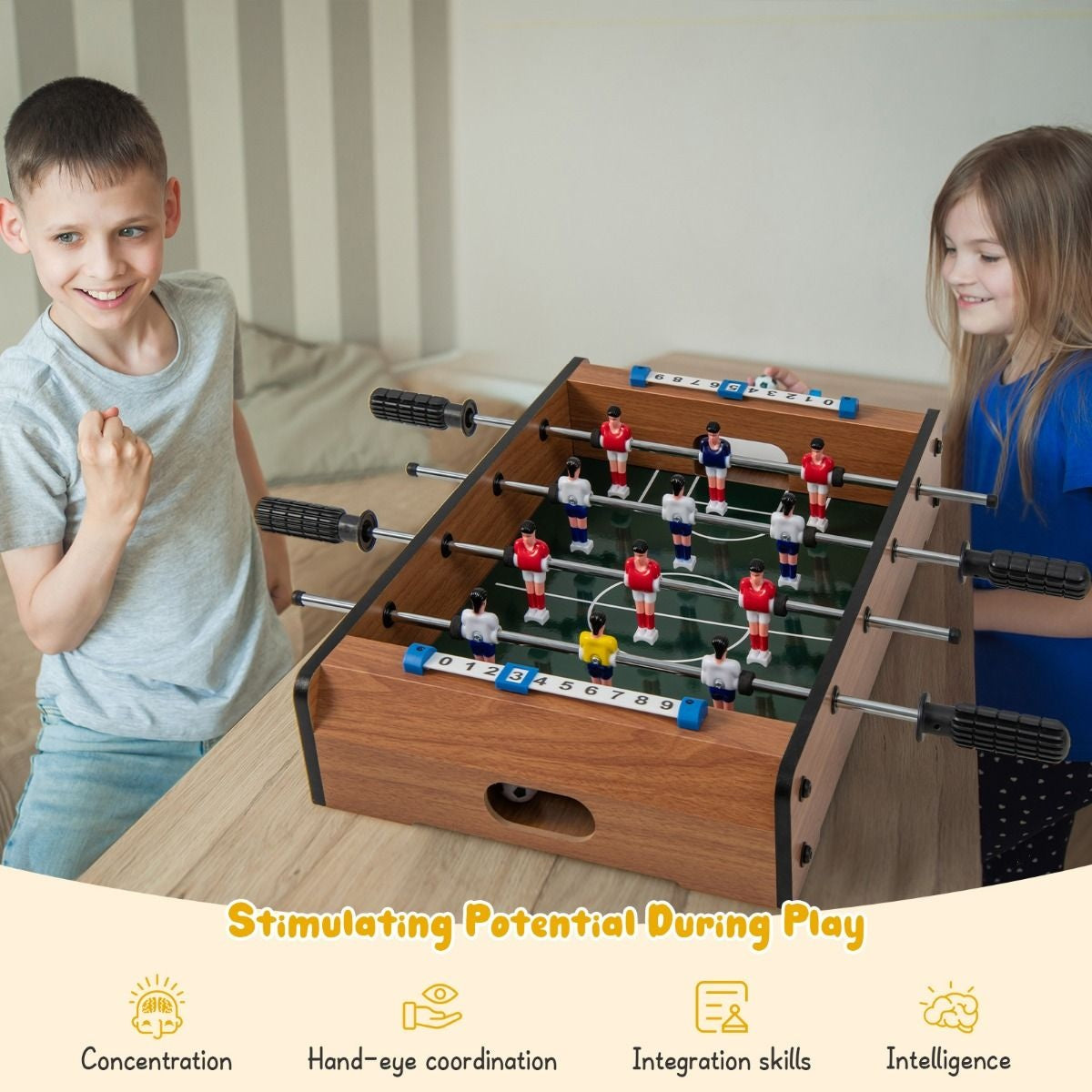 Coast Mini-Fußballtisch - Für Kinder - 51 x 31 x9 cm