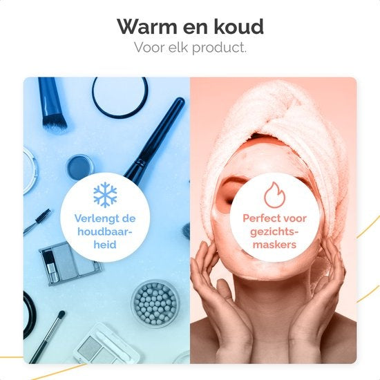 Goliving Skincare Fridge - Make-up Kühlschrank - Beauty Kühlschrank - Minikühlschrank mit Spiegel und Beleuchtung - Minikühlschrank