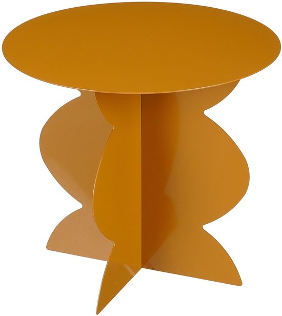 Mica Decorations Rafi Beistelltisch – H 40 x Ø 45 cm – Eisen – Braun