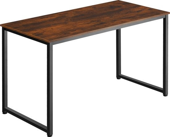 tectake¬Æ ‚Äì bureau tafel Flint 140 cm ‚Äì industrieel ‚Äì donkerbruin - 404467