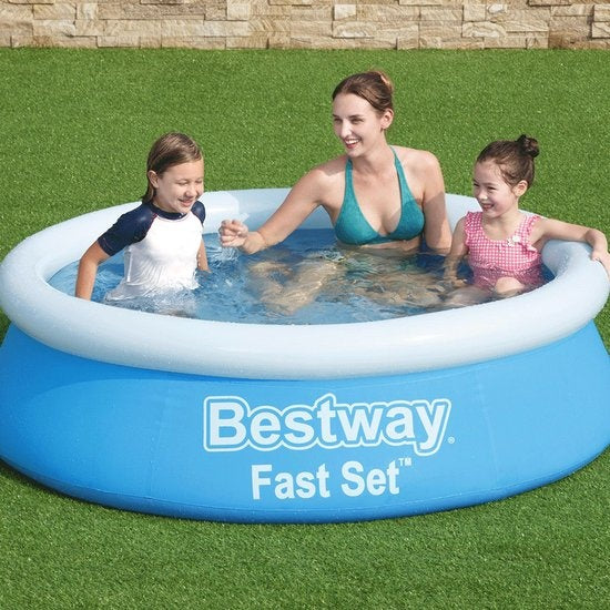 Bestway Kinderpool - Ã˜ 183 cm - Modell 57392 - Aufblasbarer Rand
