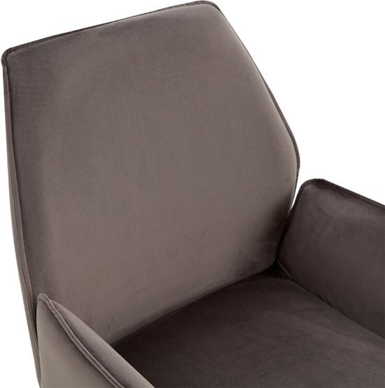 Esstischstuhl Jill Velvet Anthrazit | 2er Set