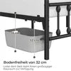 Yaheetech Metallbettgestell mit Lattenrost – Schwarz – 140 x 200 cm