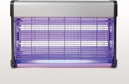 Perel Insektenvernichter, elektrisch, Spannungsnetz 2800 V, herausnehmbare Auffangschale, 100 mÂ², Metall