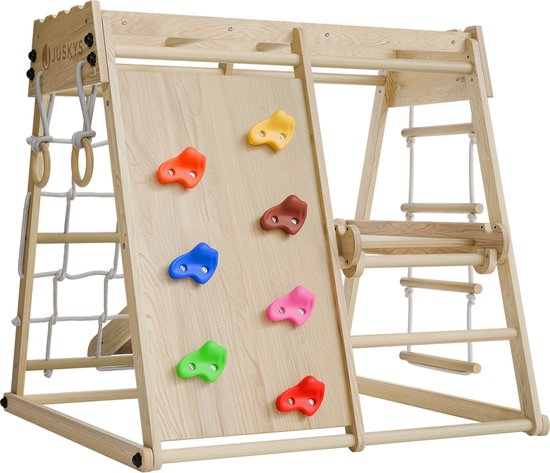 Mini-Spielplatz für Kinder - Mit Rutsche - Natürliche Spielgeräte