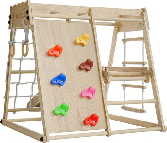 Mini-Spielplatz für Kinder - Mit Rutsche - Natürliche Spielgeräte