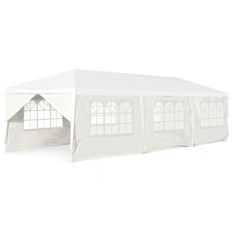 Coast Garten Pavillon 3x9m Party Zelt Garten Tat UV Schutz Zelt weiß