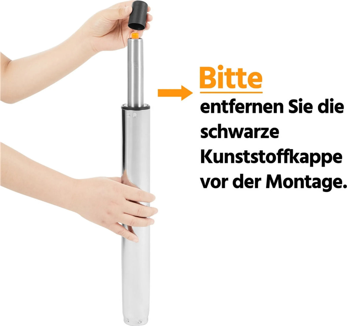 Yaheetech 2er-Set verstellbare Barhocker mit Rückenlehne 86–107,5 cm – Elegantes Schwarz – Kunstleder und Metall