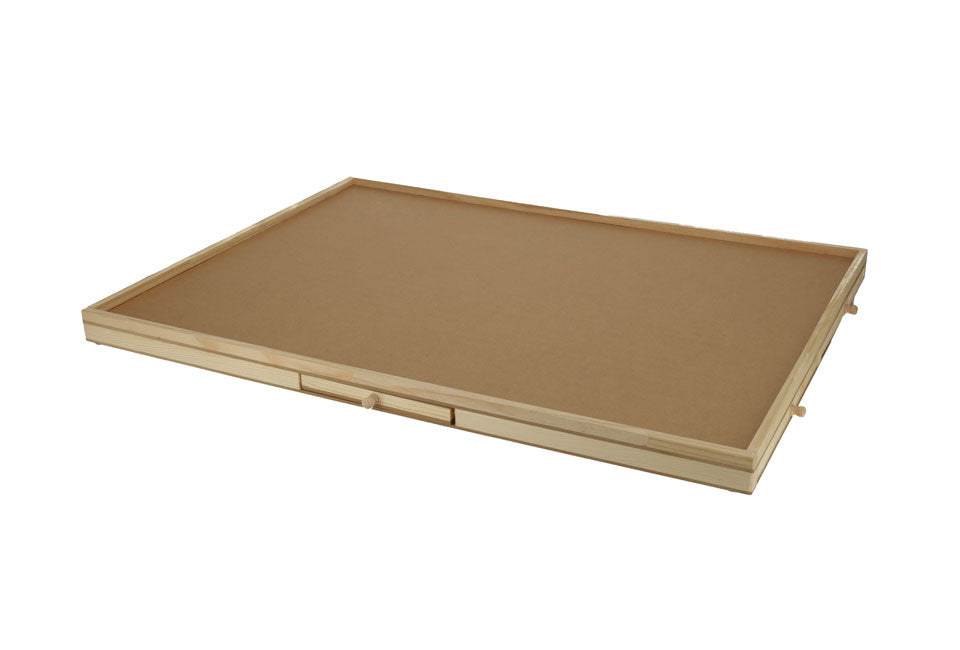 H&C Puzzle Board mit Aufbewahrungsschubladen für 1500 Teile - Natur - 87 x 66,7 x 4 cm
