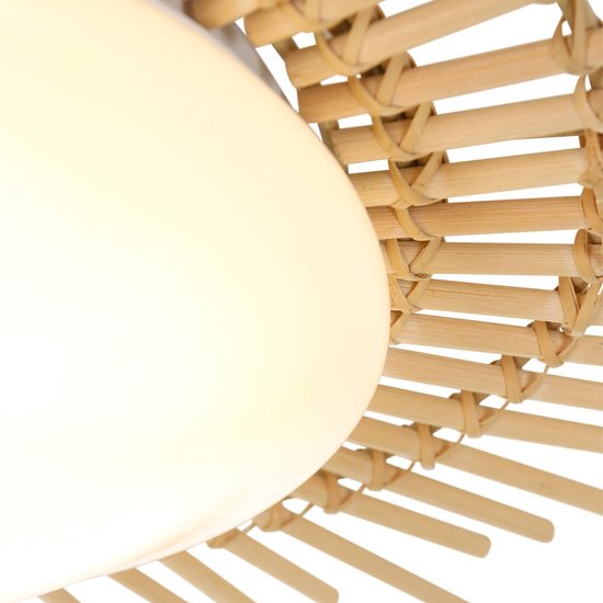 LED-Deckenleuchte Ø 50 cm Liberty Bell – Bambusleuchte –